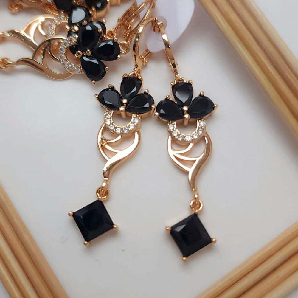 FS Collection Crystal Stone Dangler Earrings