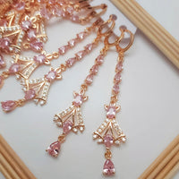 FS Collection Crystal Stone Dangler Earrings
