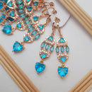 FS Collection Crystal Stone Dangler Earrings