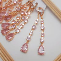 FS Collection Crystal Stone Dangler Earrings