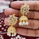 FS Collection Gold Plated Austrian Stone & Beads Jhumki Earrings