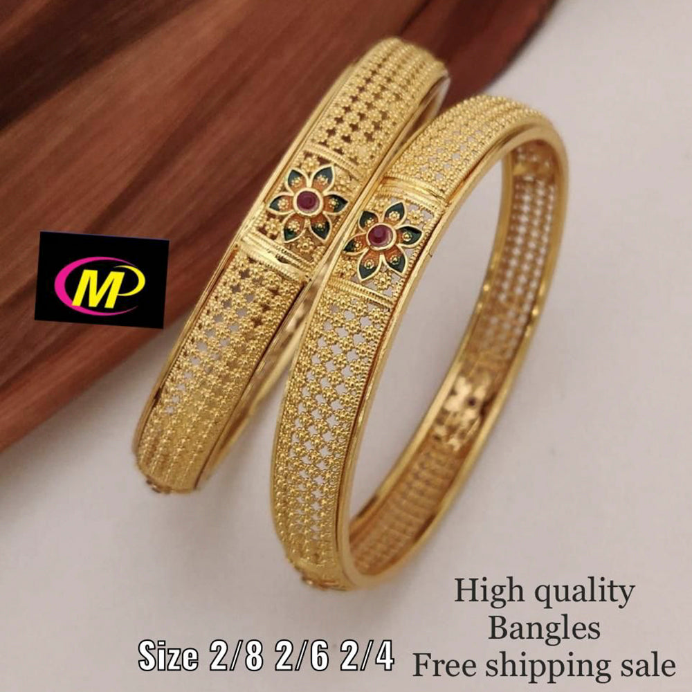 FS Collection Gold Plated Bangles