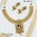 FS Collection Gold Plated Choker Necklace Set
