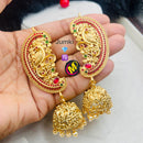 FS Collection Gold Plated Jhumki Earrings