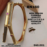 FS Collection Gold Plated Bangles Set