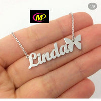 FS Collection Gold Plated Personalized Name Necklace