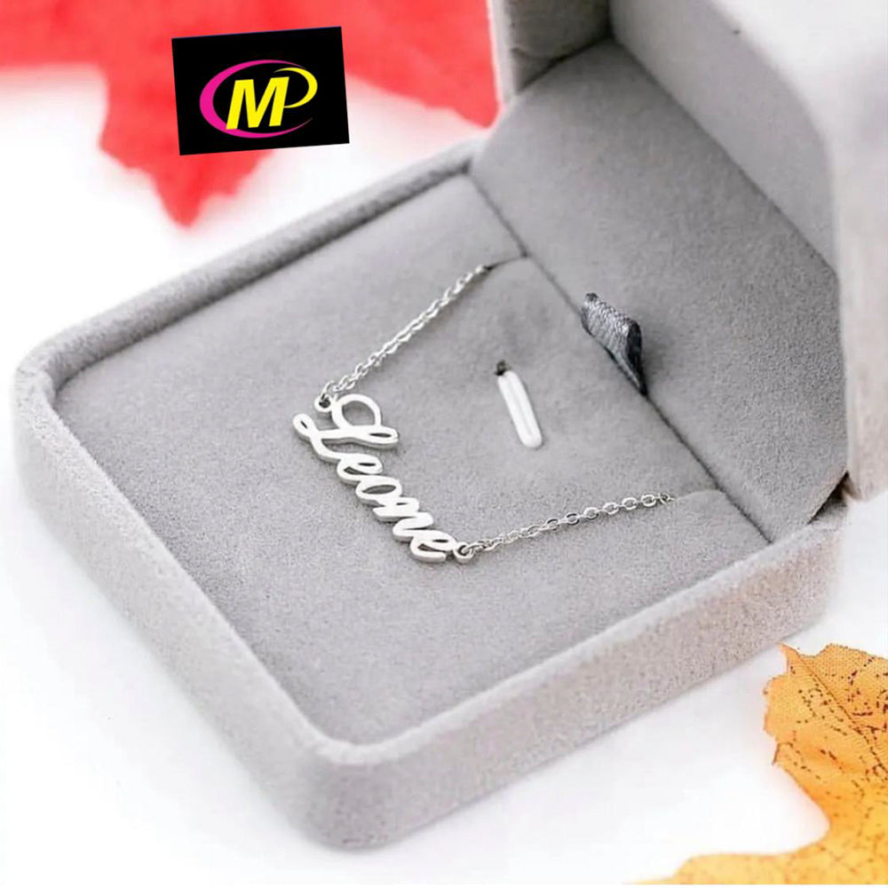 FS Collection Gold Plated Personalized Name Necklace