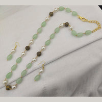 FS Collection Gold Plated Baeds Necklace Set
