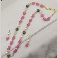 FS Collection Gold Plated Baeds Necklace Set
