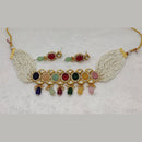 FS Collection Gold Plated Austrian Stone Necklace Set