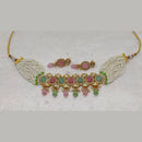 FS Collection Gold Plated Austrian Stone Necklace Set