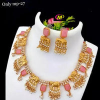 FS Collection Gold Plated Austrian Stone Necklace Set