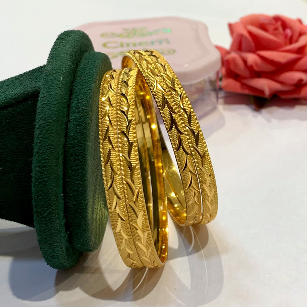 FS Collection Gold Plated Bangles