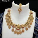 FS Collection Gold Plated Temple Design Necklace Set