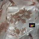 FS Collection Rose Gold Plated AD Stone Mangalsutra Pendant Set