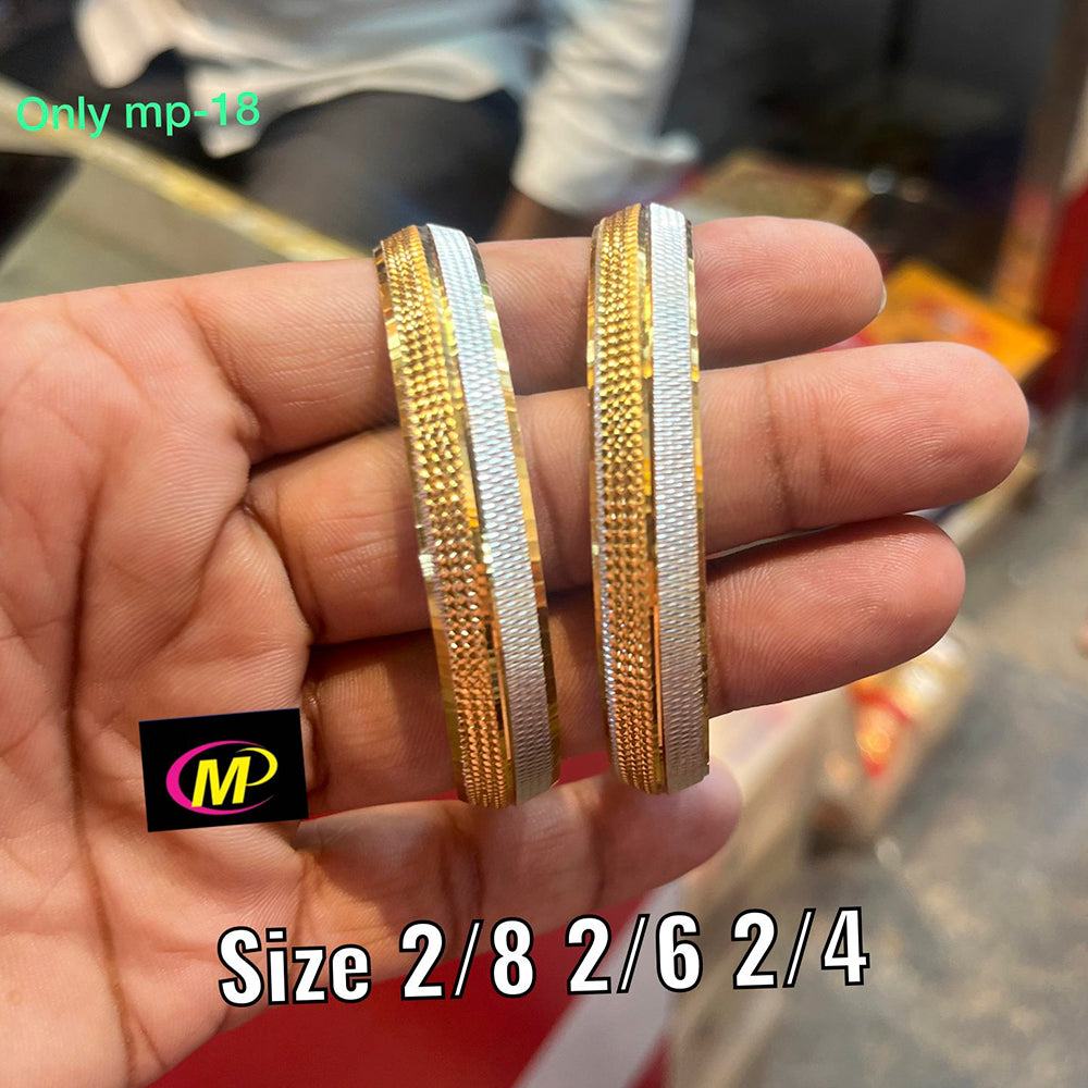 FS Collection Gold Plated Bangles