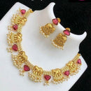 FS Collection Gold Plated Crystal Stone Necklace set
