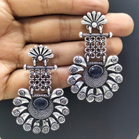 FS Collection Oxidised Plated Dangler Earrings