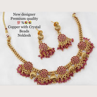 FS Collection Copper with Crystal Necklace Set