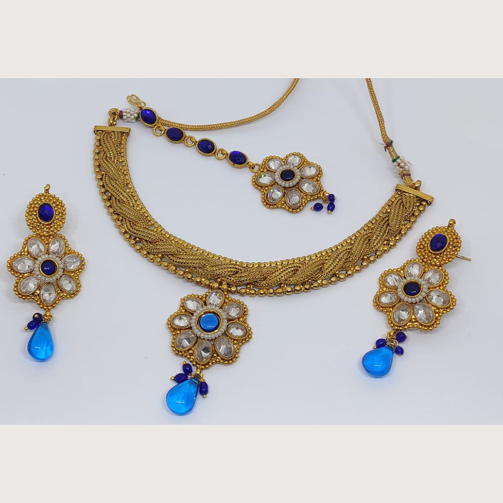 FS Collection Copper with Crystal Necklace Set