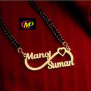 FS Collection Gold Plated Customize Name Mangalsutra