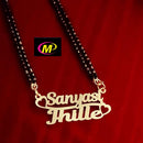 FS Collection Gold Plated Customize Name Mangalsutra
