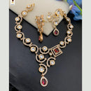FS Collection 2 Tone Plated AD Stone Necklace Set