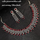FS Collection Silver Plated AD Stone Necklace Set