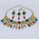 FS Collection Kundan Stone Choker Necklace Set