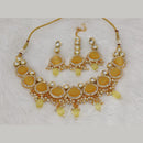 FS Collection Kundan Stone Choker Necklace Set