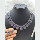 FS Collection Oxidised Necklace Set