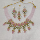 FS Collection Gold Plated Crystal Stone Necklace Set