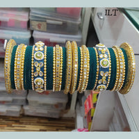 FS Collection Velvet Bangles Set