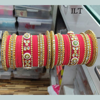 FS Collection Velvet Bangles Set