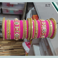 FS Collection Velvet Bangles Set