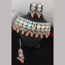 FS Collection Kundan & Beads Choker Necklace Set