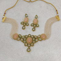 FS Collection Kundan Stone Choker Necklace Set