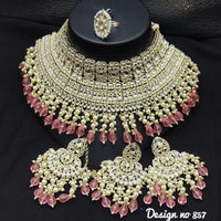FS Collection Kundan & Beads Necklace Set