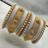 FS Collection Gold Plated Bangles Set
