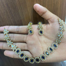 FS Collection AD & Kundan Necklace Set