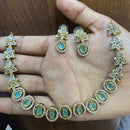 FS Collection AD & Kundan Necklace Set