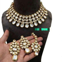 FS Collection Kundan Necklace Set