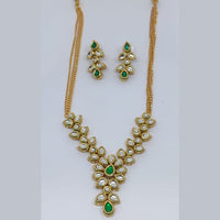 FS Collection Kundan Long Necklace Set