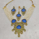 FS Collection Kundan Stone Necklace Set