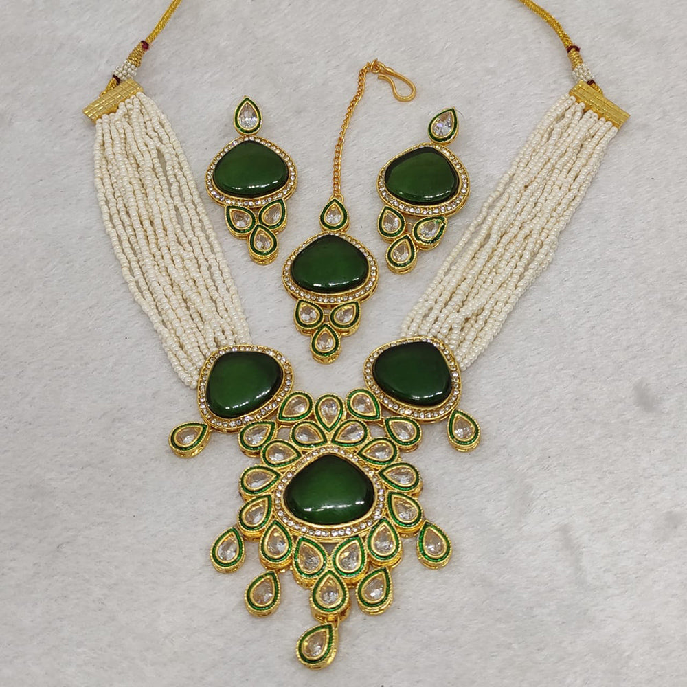 FS Collection Kundan Stone Necklace Set