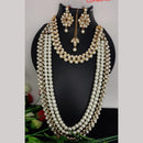 FS Collection Gold Plated Double Necklace Set