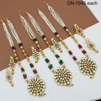 FS Collection Kundan Long Necklace Set