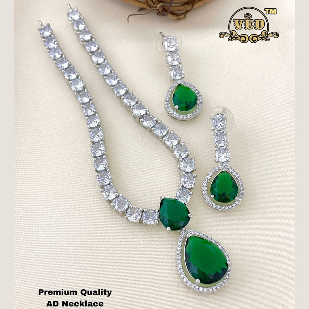 FS Collection AD Stone Necklace Set