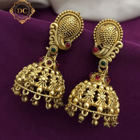 FS Collection Gold Plated Jhumki Earrings