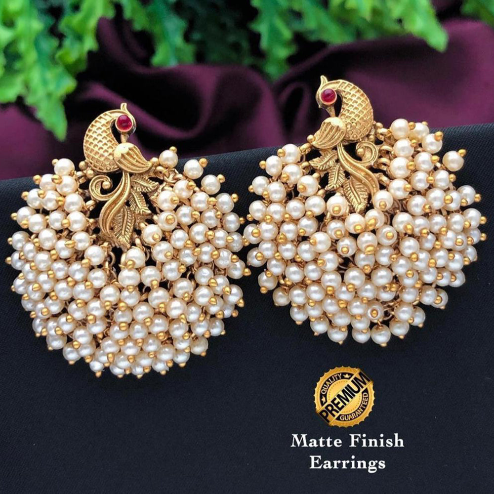 FS Collection Gold Plated Stud Earrings